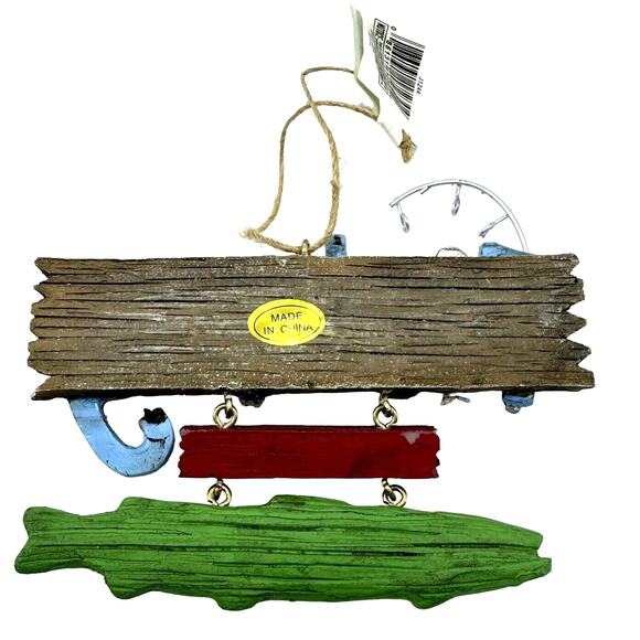 Kurt S. Adler Christmas Ornament J1244 Fishing Not Just A Hobby Way Of Life‎ NEW - Picture 2 of 7